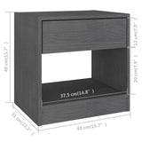 vidaXL Nachtkastje 40x31x40 cm massief grenenhout