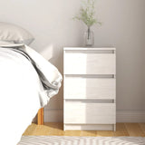 vidaXL Nachtkastje 40x29,5x64 cm massief grenenhout