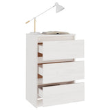 vidaXL Nachtkastje 40x29,5x64 cm massief grenenhout