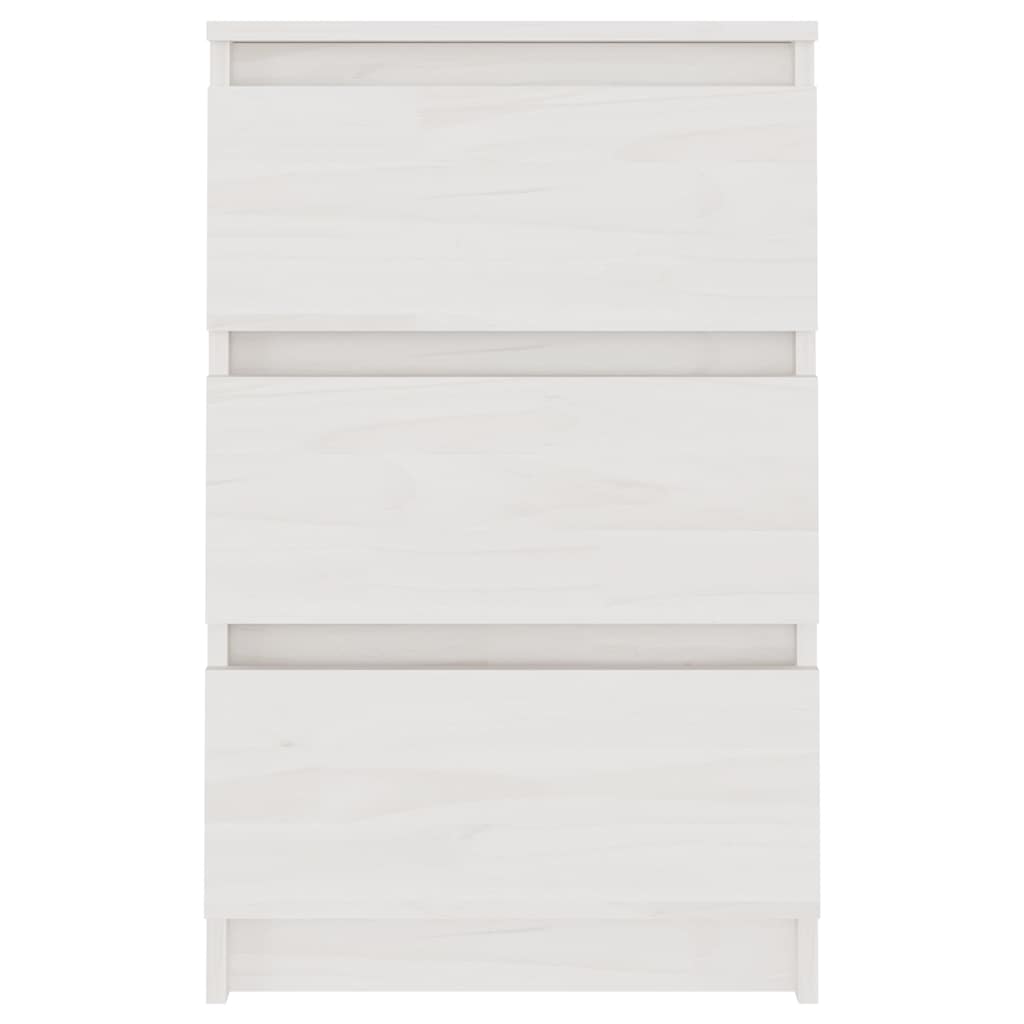 vidaXL Nachtkastje 40x29,5x64 cm massief grenenhout