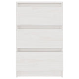 vidaXL Nachtkastje 40x29,5x64 cm massief grenenhout