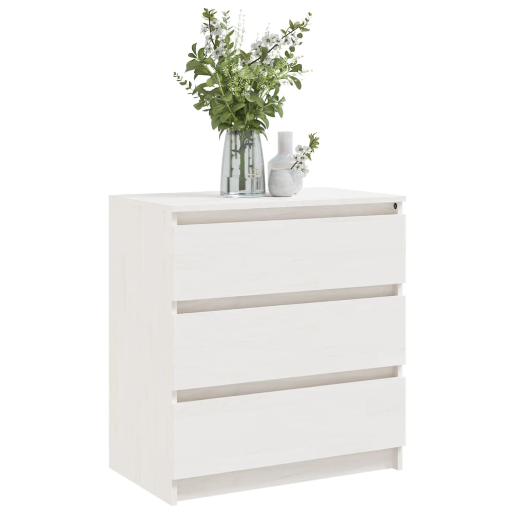 vidaXL Nachtkastje 60x36x64 cm massief grenenhout