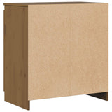 vidaXL Bijzetkast 60x36x65 cm massief grenenhout grijs