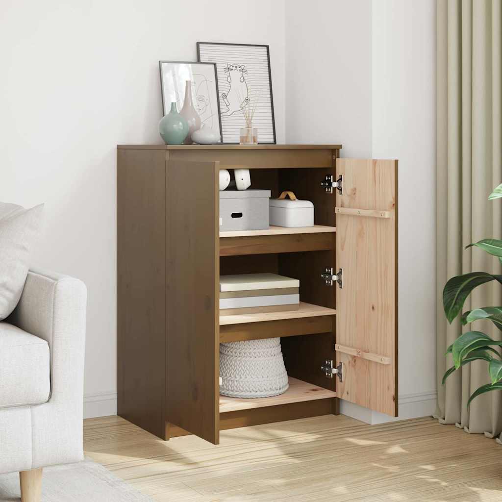 vidaXL Dressoir 60x36x84 cm massief grenenhout