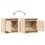vidaXL Nachtkastje 40x30,5x40 cm massief grenenhout