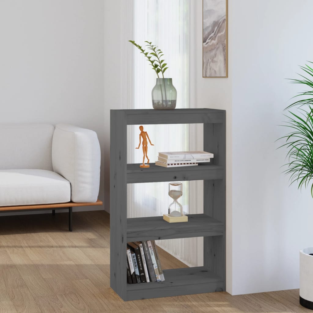 vidaXL Boekenkast/kamerscherm 60x30x71,5 cm massief grenenhout