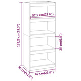 vidaXL Boekenkast/kamerscherm 60x30x71,5 cm massief grenenhout