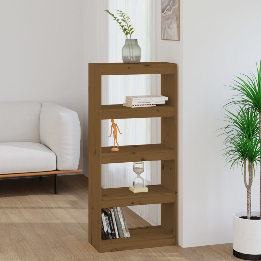vidaXL Boekenkast/kamerscherm 60x30x71,5 cm massief grenenhout
