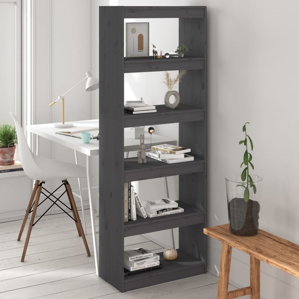 vidaXL Boekenkast/kamerscherm 60x30x71,5 cm massief grenenhout