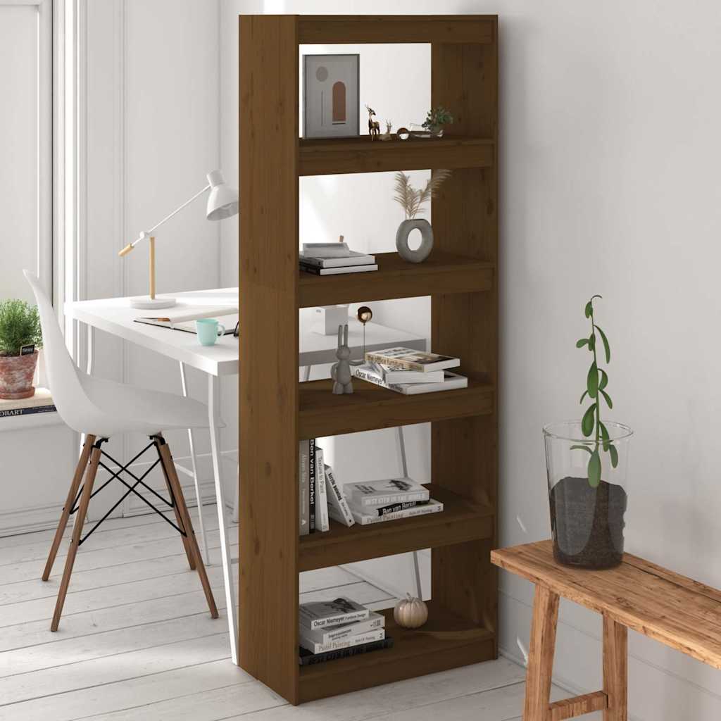 vidaXL Boekenkast/kamerscherm 60x30x71,5 cm massief grenenhout