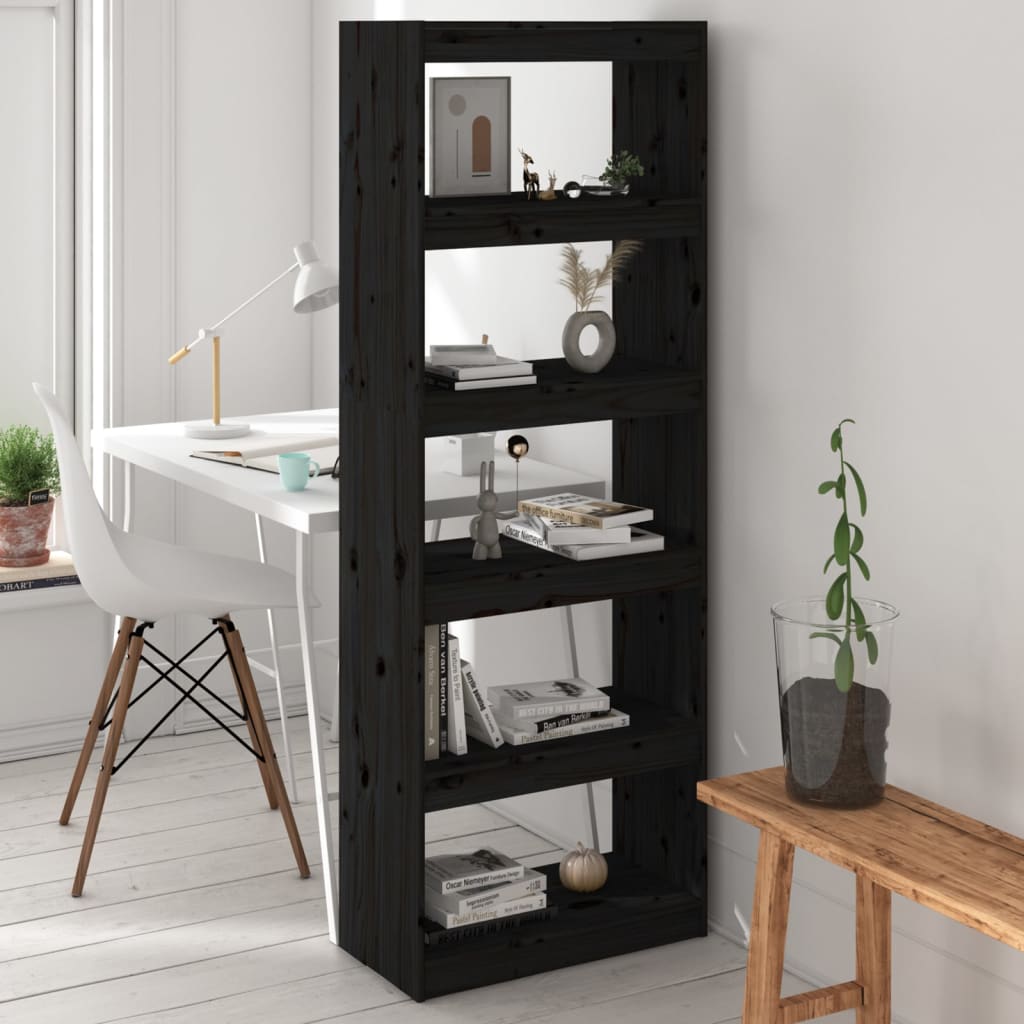 vidaXL Boekenkast/kamerscherm 60x30x71,5 cm massief grenenhout