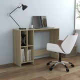 vidaXL Bureau 102,5x35x75 cm bewerkt hout wit