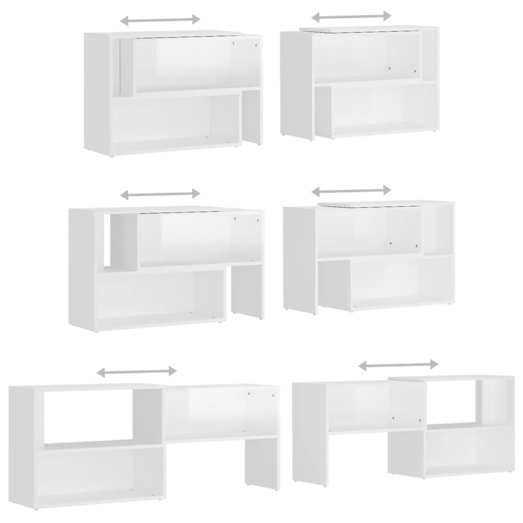 vidaXL TV cabinet 104x30x52 cm engineered wood white