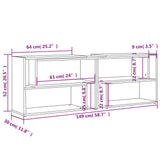 vidaXL TV cabinet 104x30x52 cm engineered wood white