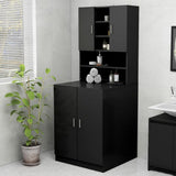 vidaXL Wasmachinekast 70,5x25,5x90 cm wit