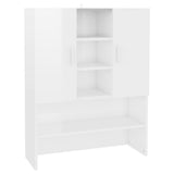 vidaXL Wasmachinekast 70,5x25,5x90 cm wit