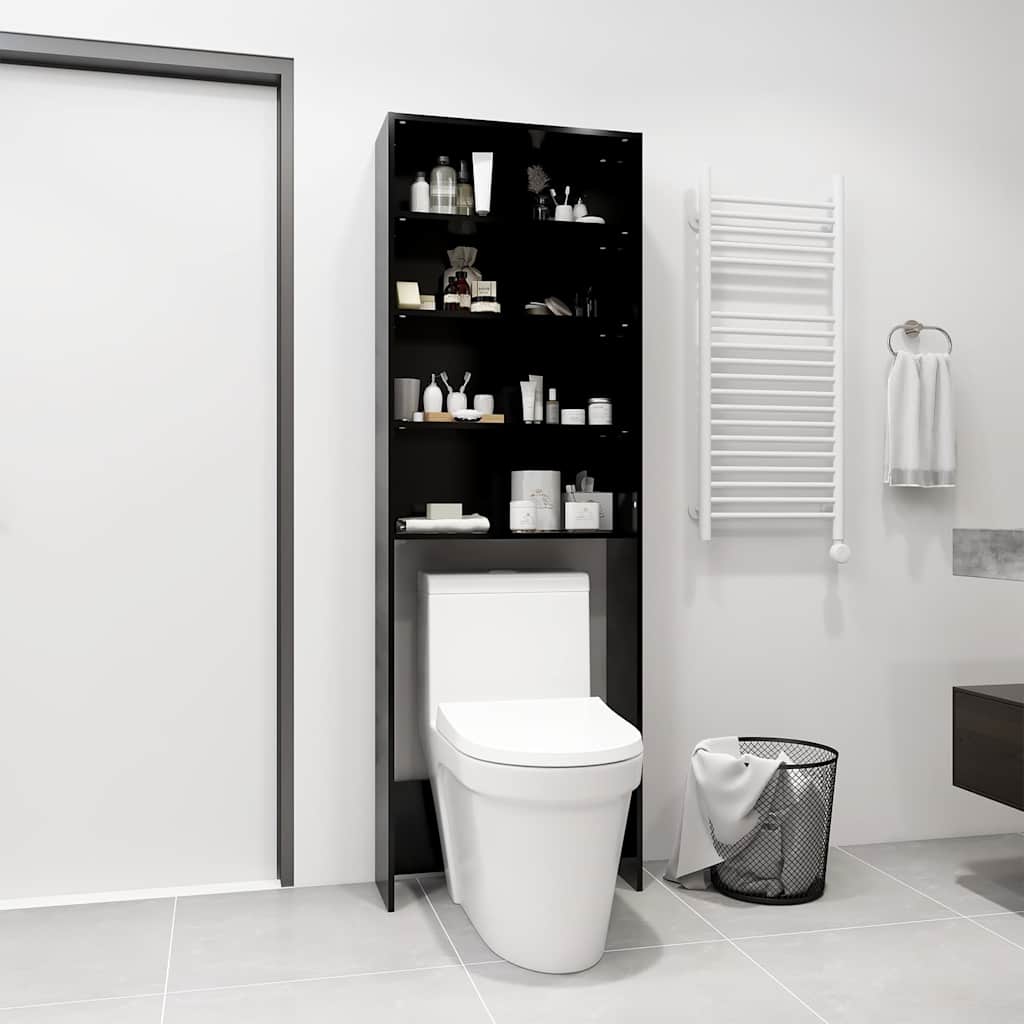 vidaXL Wasmachinekast 64x24x190 cm wit