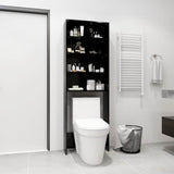 vidaXL Wasmachinekast 64x24x190 cm wit