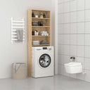 vidaXL Wasmachinekast 64x24x190 cm wit