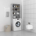 vidaXL Wasmachinekast 64x24x190 cm wit