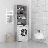 vidaXL Wasmachinekast 64x24x190 cm wit