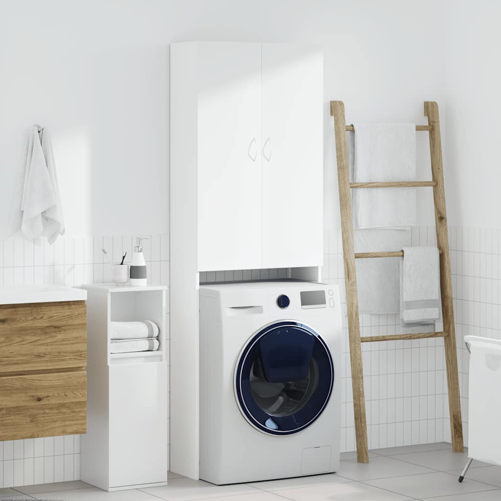 vidaXL Washing Machine Cabinet 64x25.5x190 cm white
