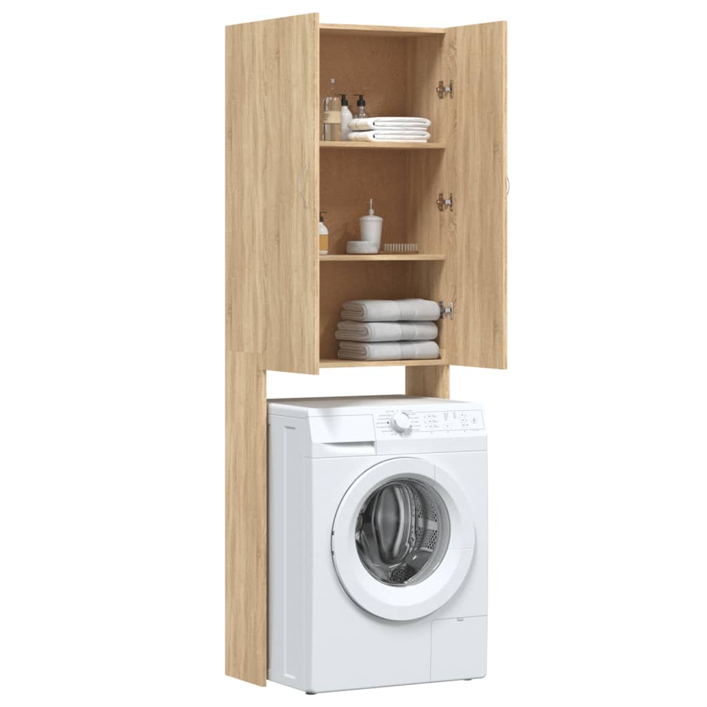 vidaXL Washing Machine Cabinet 64x25.5x190 cm white