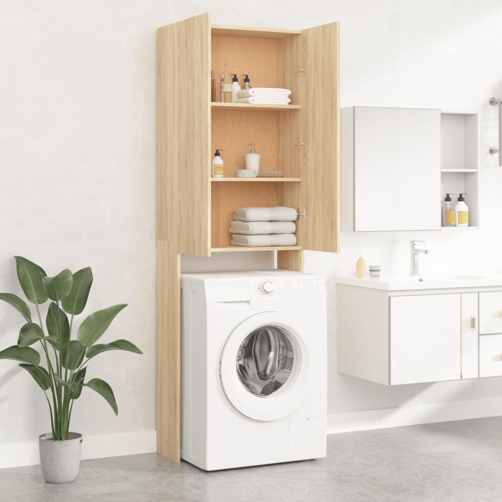vidaXL Washing Machine Cabinet 64x25.5x190 cm white