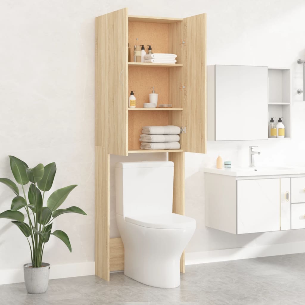 vidaXL Washing Machine Cabinet 64x25.5x190 cm white