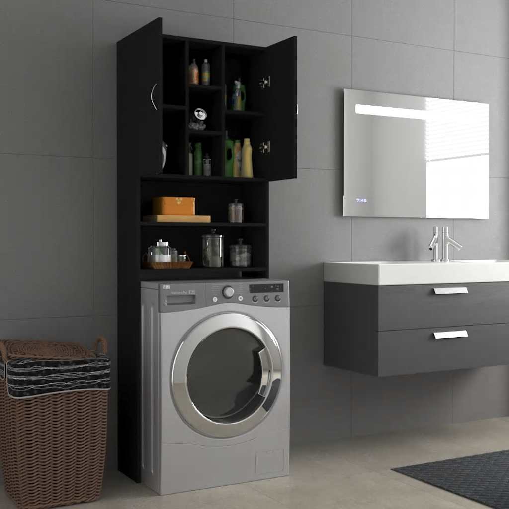 vidaXL Washing Machine Cabinet 64x25.5x190 cm white