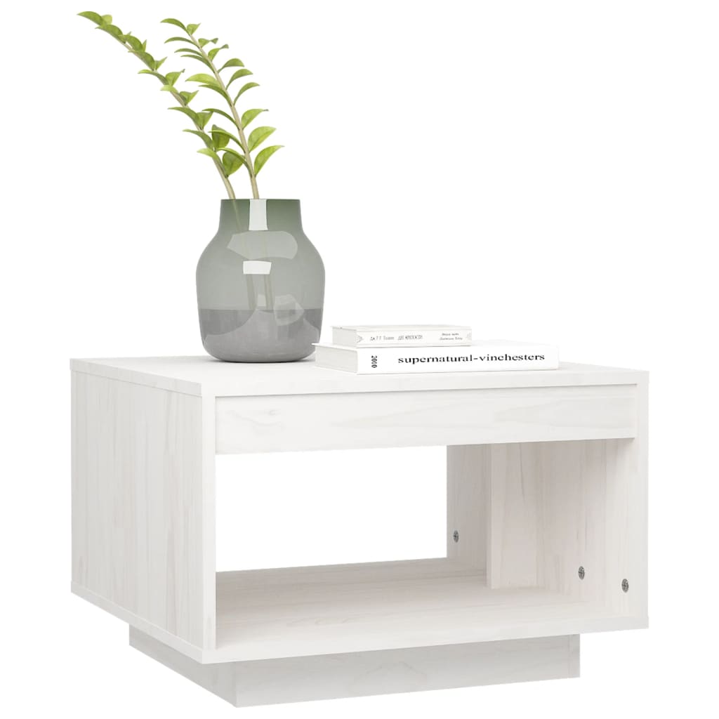 vidaXL Salontafel 50x50x33,5 cm massief grenenhout