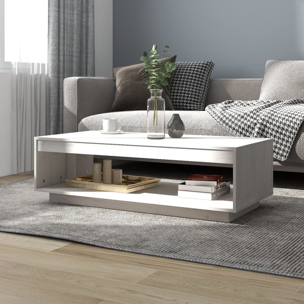 vidaXL Salontafel 110x50x33,5 cm massief grenenhout