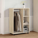 vidaXL Kledingkast 80x40x110 cm bewerkt hout wit