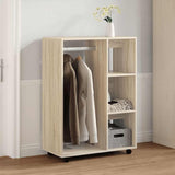 vidaXL Kledingkast 80x40x110 cm bewerkt hout wit