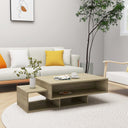 vidaXL Salontafel 105x55x32 cm bewerkt hout wit
