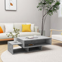 vidaXL Salontafel 105x55x32 cm bewerkt hout wit