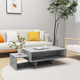 vidaXL Salontafel 105x55x32 cm bewerkt hout wit