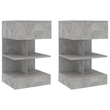 vidaXL Nachtkastje 40x35x65 cm bewerkt hout wit