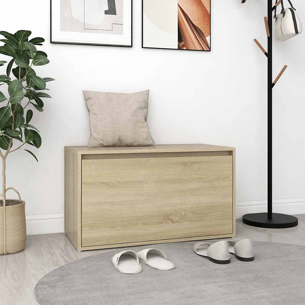 vidaXL Hallway Bench 80x40x45 cm Engineered Wood White