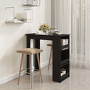 vidaXL Bartafel met opbergrek 102x50x103,5 cm bewerkt hout wit