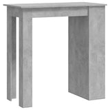 vidaXL Bartafel met opbergrek 102x50x103,5 cm bewerkt hout wit