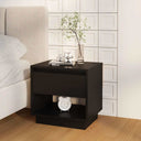 vidaXL Nachtkastje 45x34x44 cm bewerkt hout wit