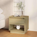 vidaXL Nachtkastje 45x34x44 cm bewerkt hout wit