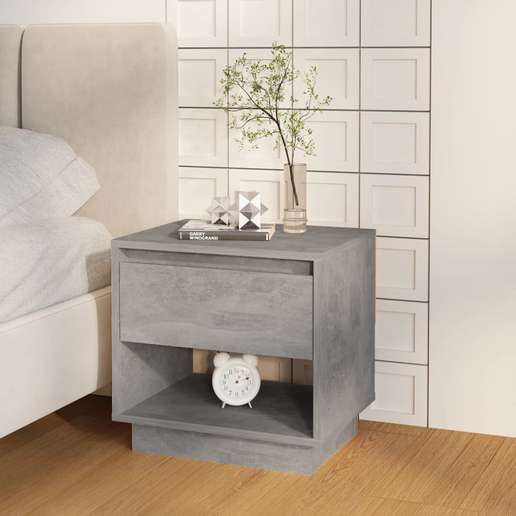 vidaXL Nachtkastje 45x34x44 cm bewerkt hout wit