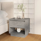 vidaXL Nachtkastje 45x34x44 cm bewerkt hout wit