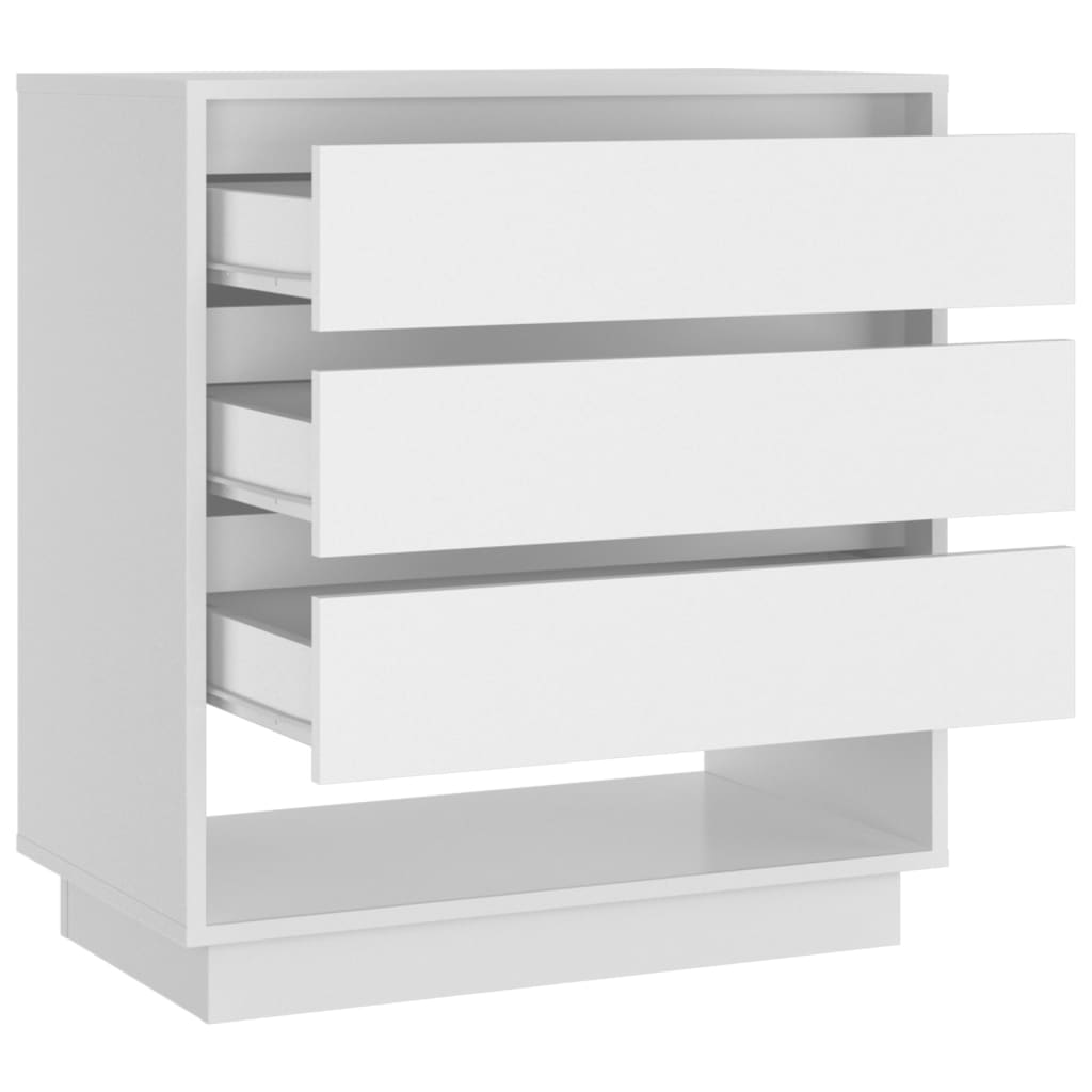 vidaXL Dressoir 70x41x75 cm bewerkt hout wit