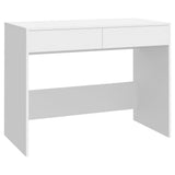 vidaXL Bureau 101x50x76,5 cm bewerkt hout wit