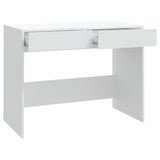 vidaXL Bureau 101x50x76,5 cm bewerkt hout wit