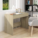 vidaXL Bureau 101x50x76,5 cm bewerkt hout wit