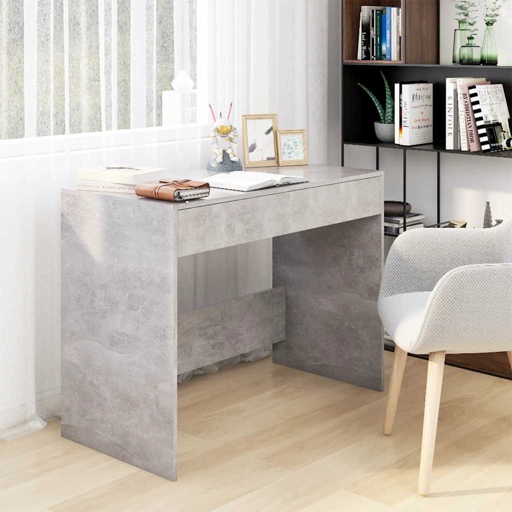 vidaXL Bureau 101x50x76,5 cm bewerkt hout wit